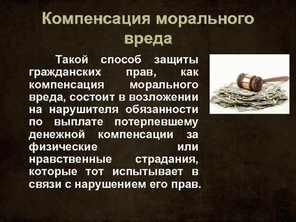 Ответственность за нравственные страдания