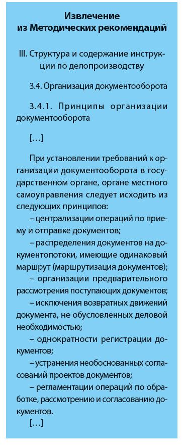 Важные правила для контроля документооборота